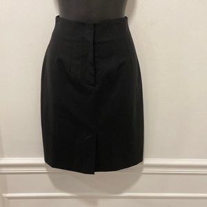 Theory Black Wool Pencil Skirt in Size 00